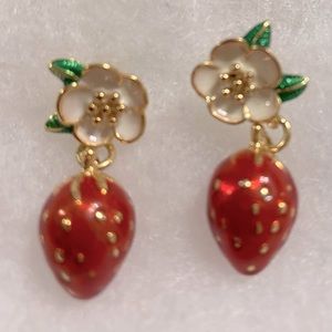 Kate Spade Strawberry Drop Dangle Earrings